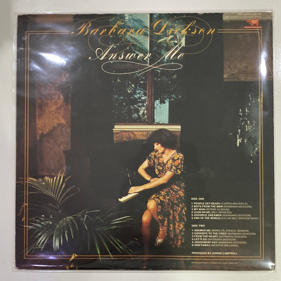 แผ่นเสียง Barbara Dickson - Answer Me (Vinyl) (VG+)