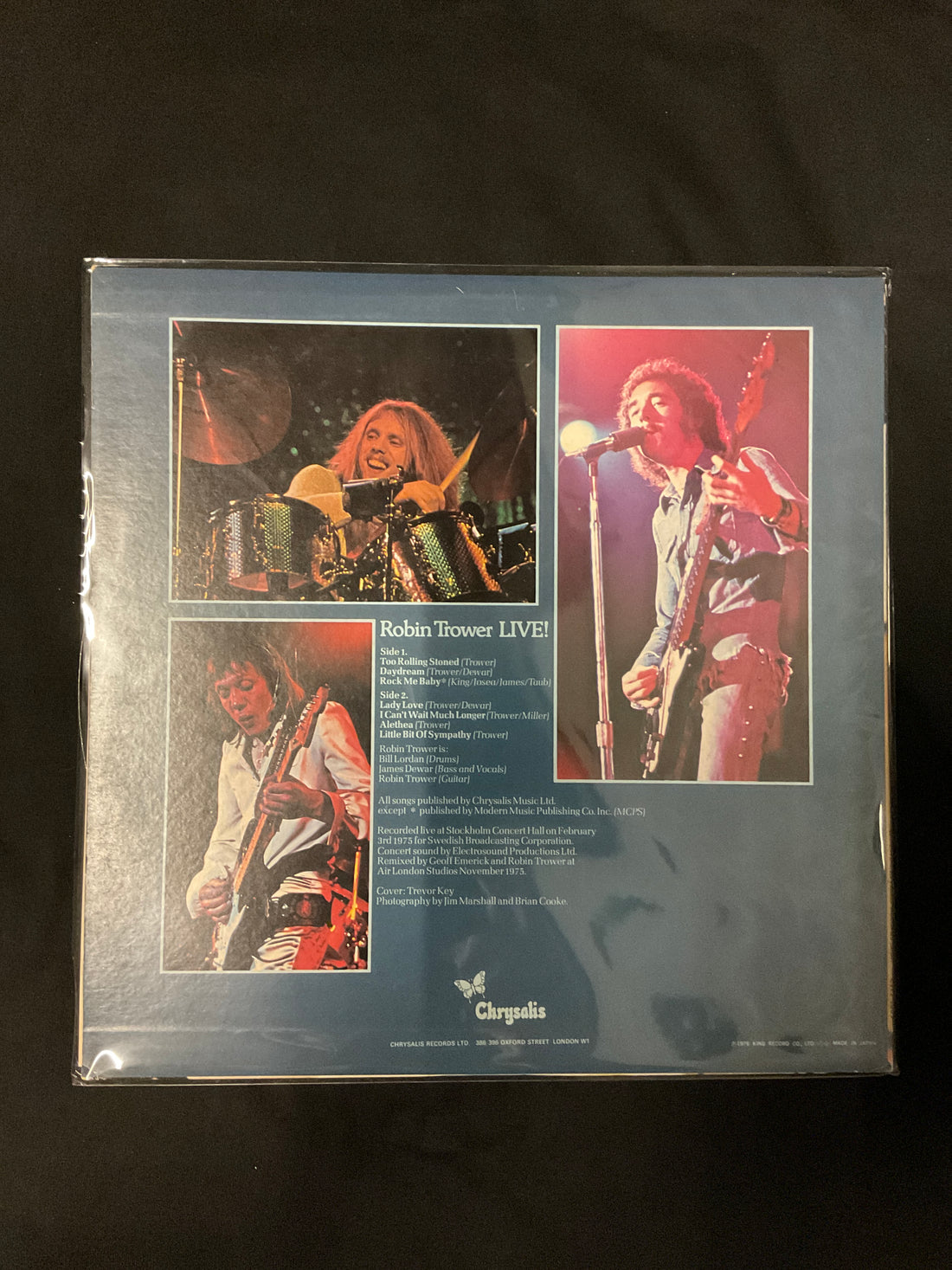 แผ่นเสียง Robin Trower - Robin Trower Live! Vinyl VG+