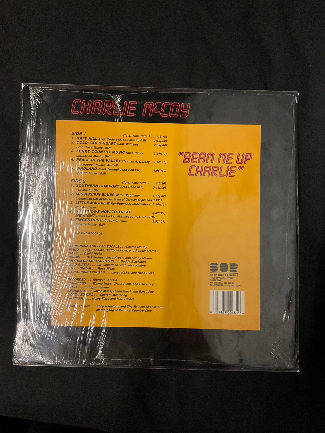 แผ่นเสียง Charlie McCoy - Beam Me Up Charlie Vinyl VG+