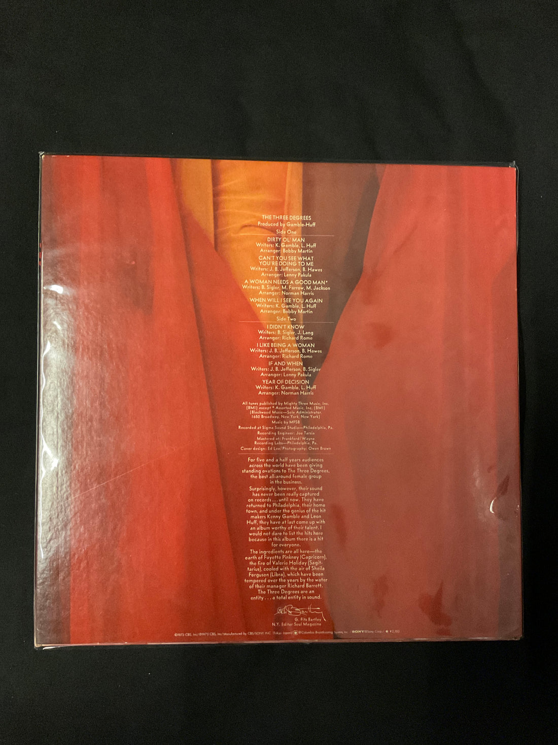 แผ่นเสียง The Three Degrees - The Three Degrees Vinyl VG+