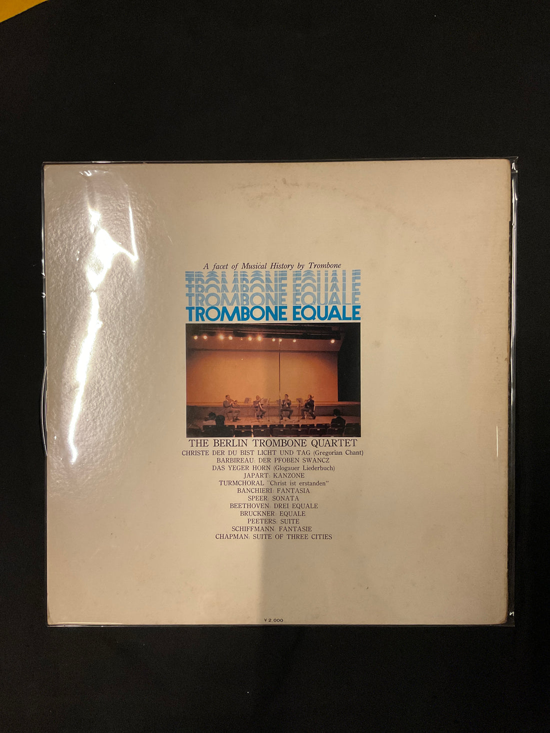 แผ่นเสียง Berlin Trombone Quartet - Trombone "Equale" - A Facet Of Musical History By Trombone Vinyl VG+