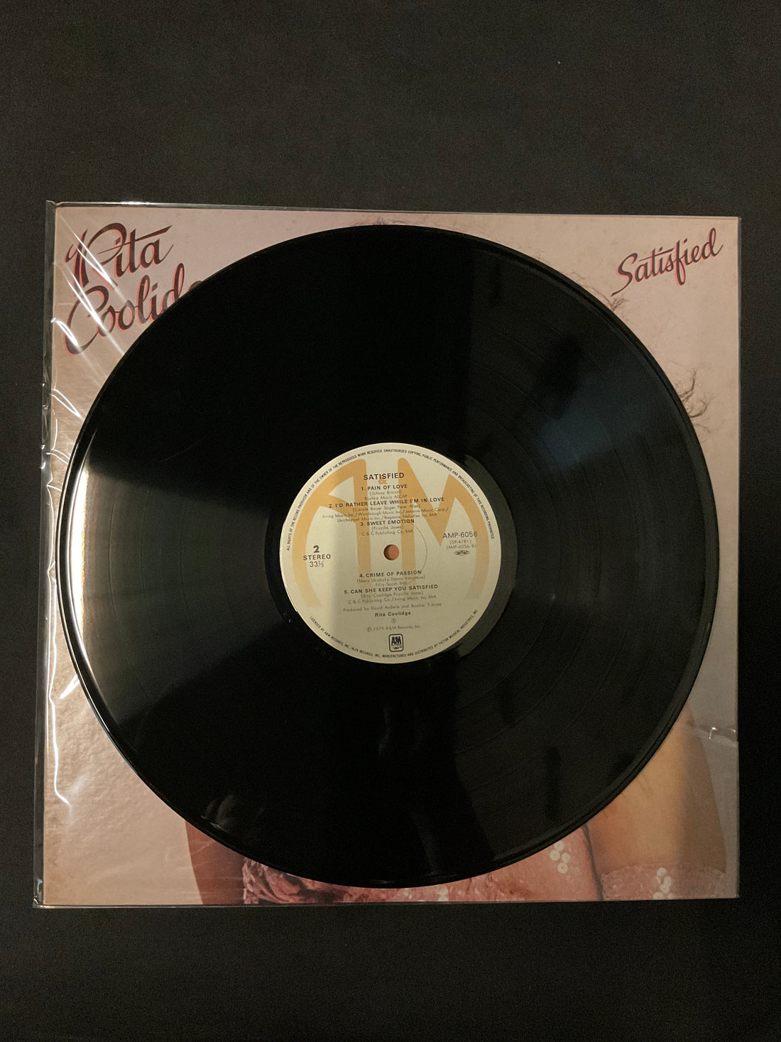 แผ่นเสียง Rita Coolidge - Satisfied Vinyl VG+