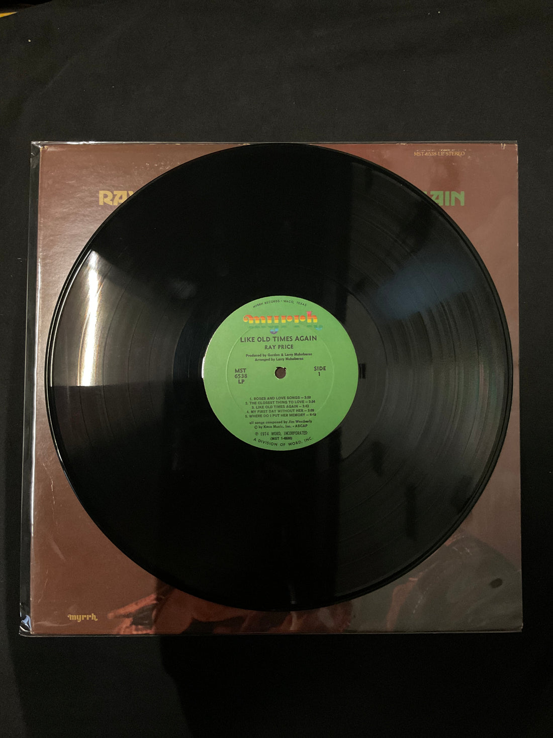แผ่นเสียง Ray Price - Like Old Times Again Vinyl VG+
