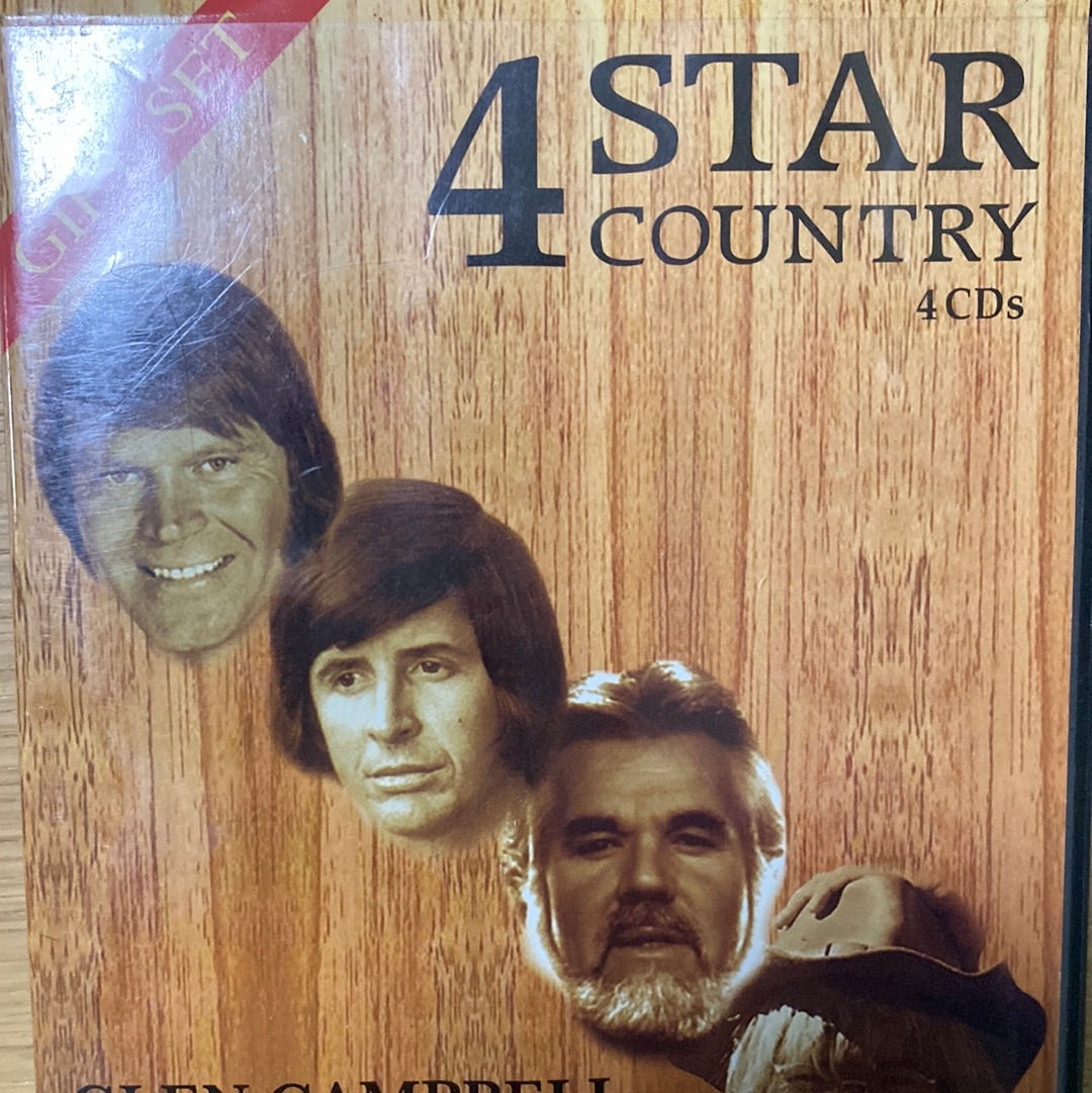 ซีดี Various - 4 Star Country CD VG+ Box Set