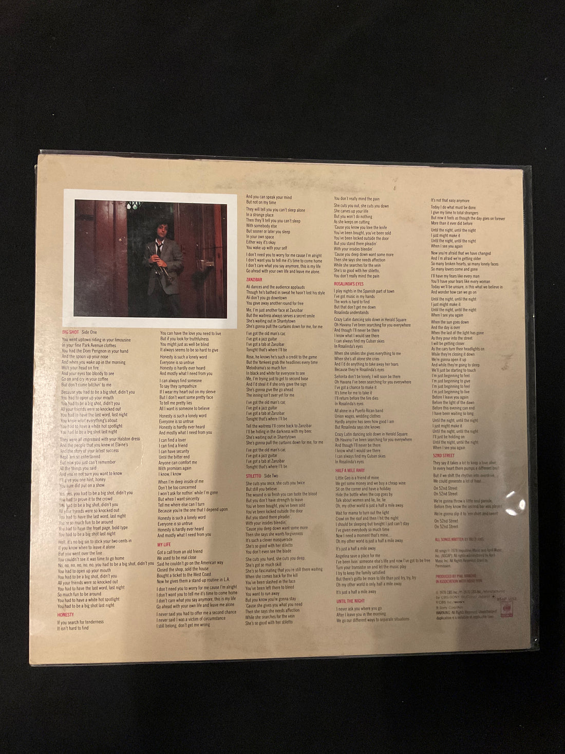 Billy Joel - 52nd Street Vinyl VG+