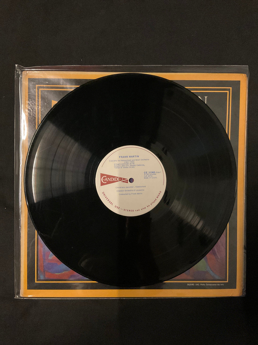 แผ่นเสียง Frank Martin - Harpsichord Concerto / Ballade For Trombone & Orchestra / Ballade For Piano & Orchestra Vinyl VG+