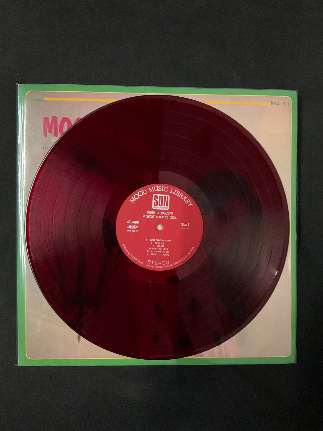 แผ่นเสียง Midnight Sun Pops Orchestra - Mood In Canzone Vinyl VG+ แผ่นสี