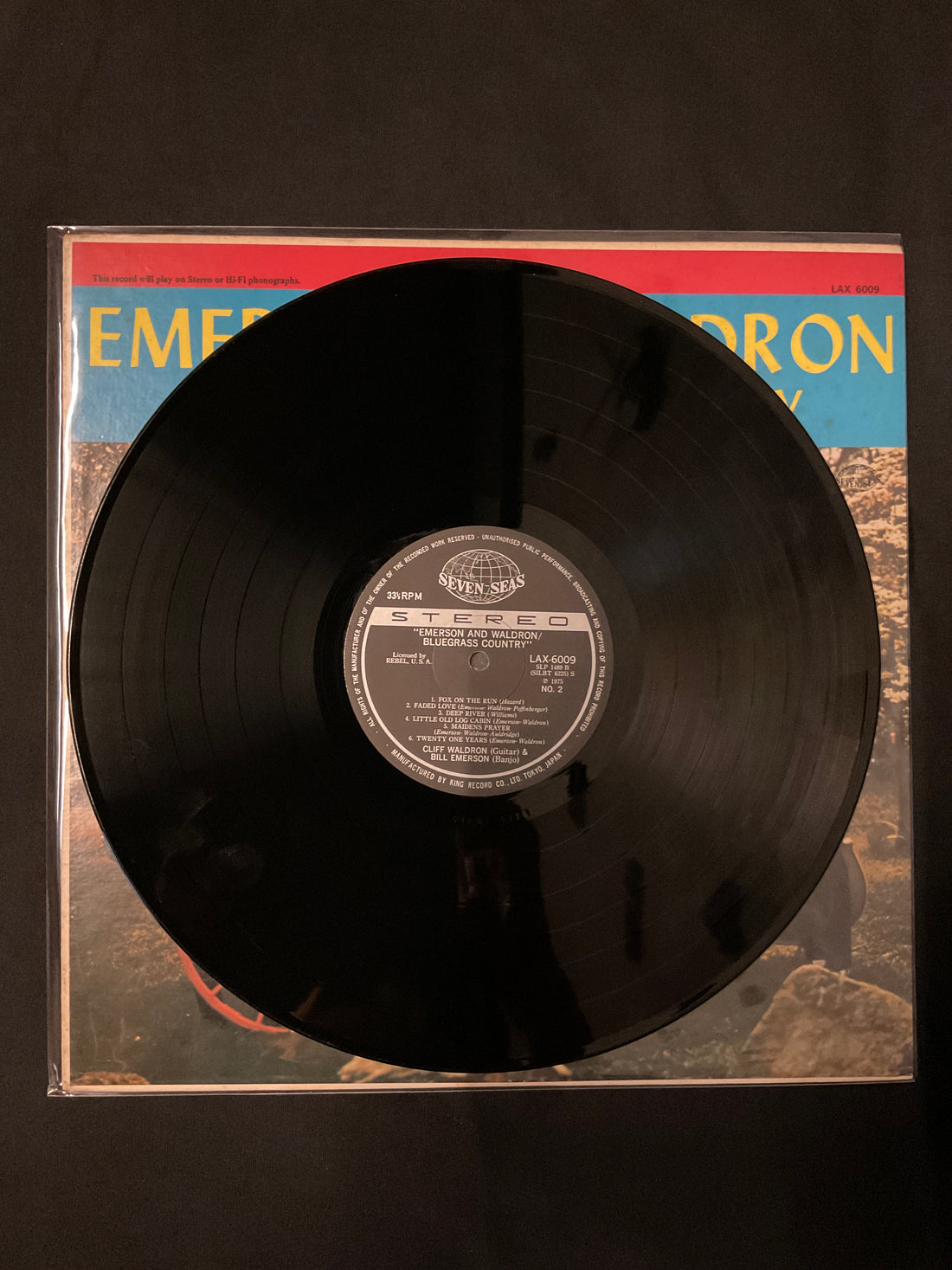 Emerson And Waldron - Bluegrass Country Vinyl VG+