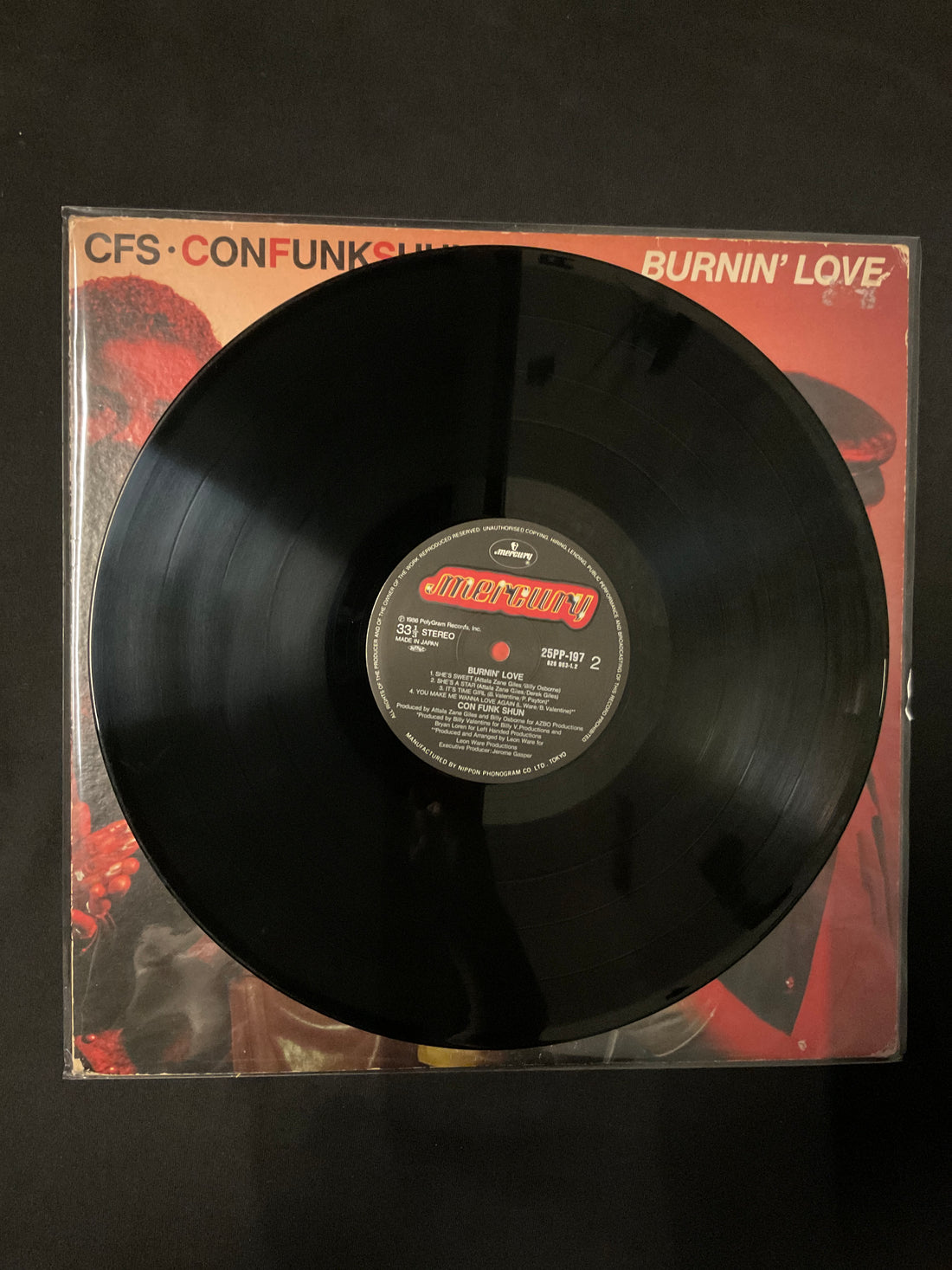 แผ่นเสียง Con Funk Shun - Burnin' Love Vinyl VG+