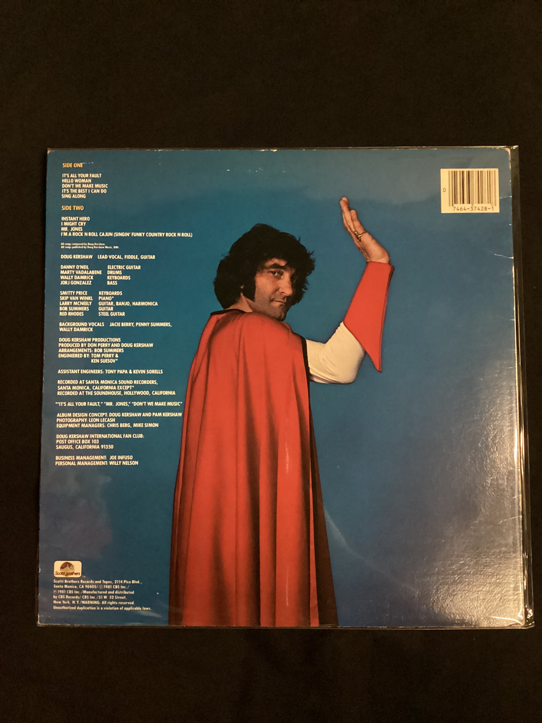 แผ่นเสียง Doug Kershaw - Instant Hero Vinyl VG+
