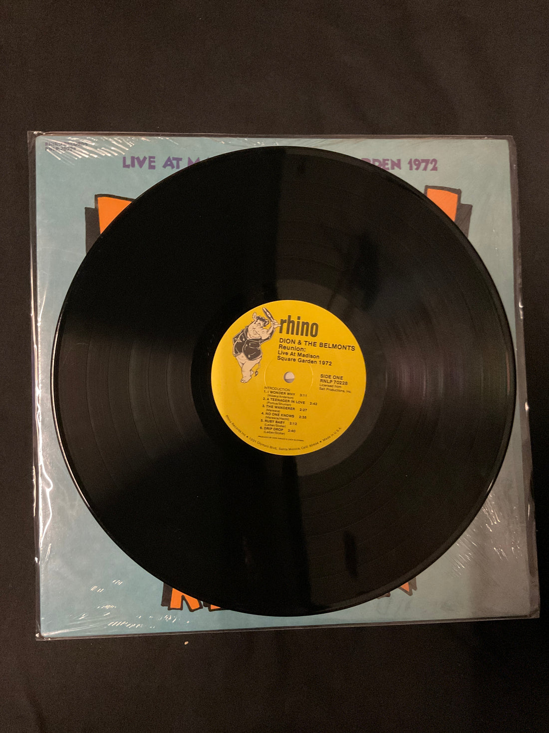 แผ่นเสียง Dion & The Belmonts - Reunion - "Live" At Madison Square Garden 1972 Vinyl VG+