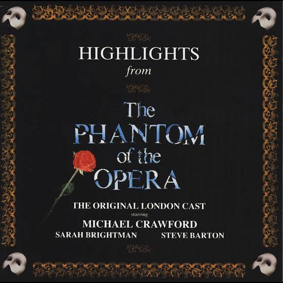 Andrew Lloyd Webber, Michael Crawford, Sarah Brightman, Steve Barton - Highlights From The Phantom Of The Opera (The Original Cast Recording) (CD) (VG+)