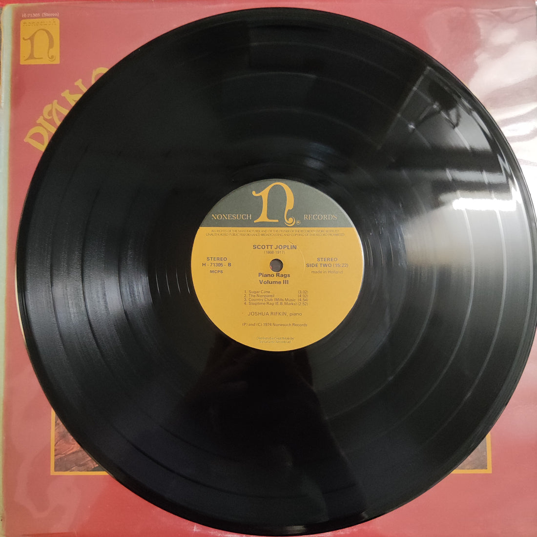 แผ่นเสียง Scott Joplin, Joshua Rifkin - Piano Rags - Volume III Vinyl VG+