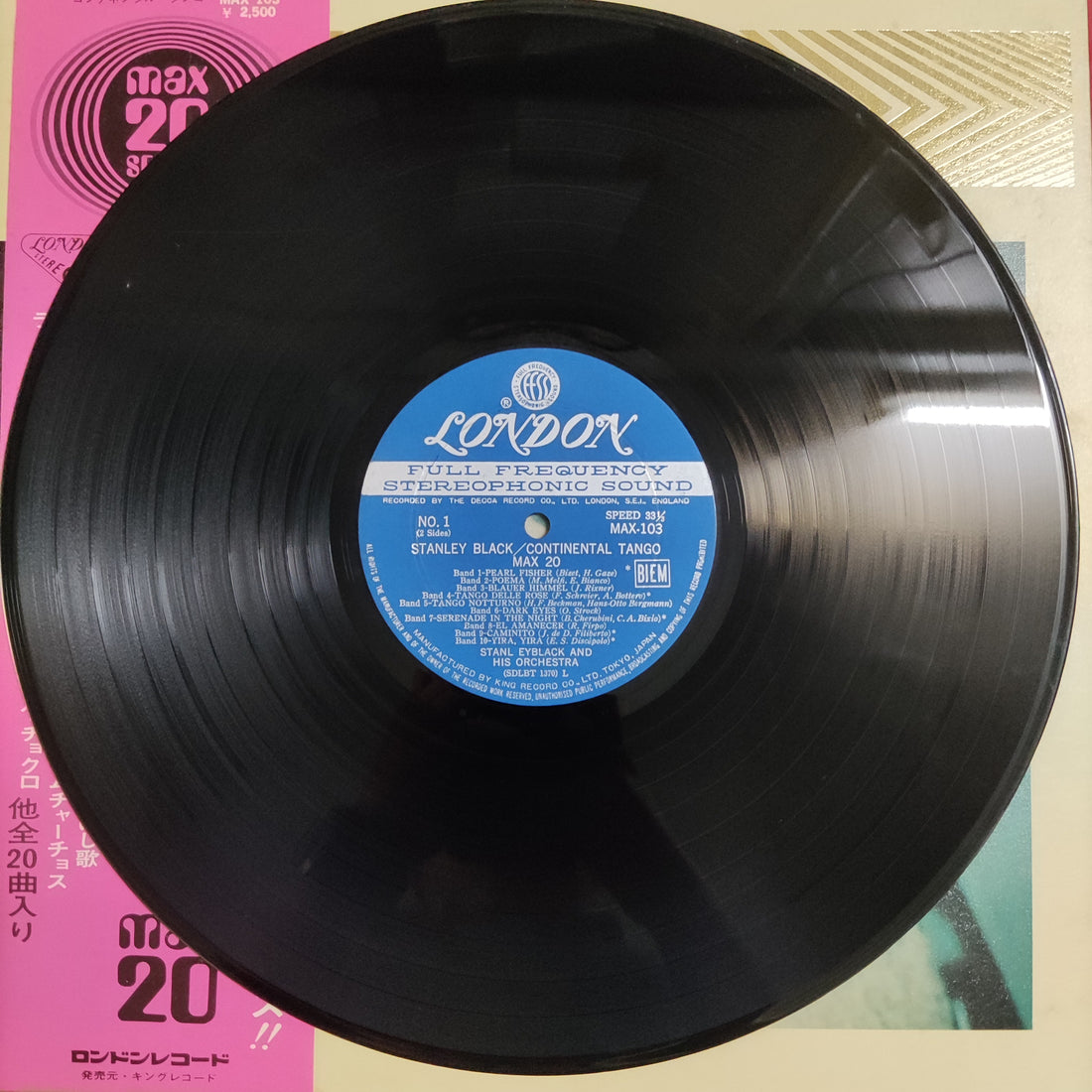 แผ่นเสียง Stanley Black - Continental Tango Max 20 Vinyl VG+