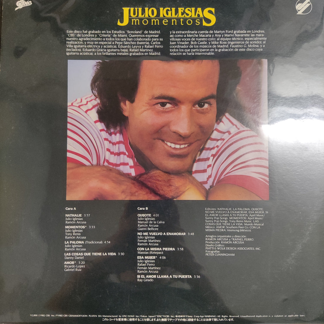 แผ่นเสียง Julio Iglesias - Momentos Vinyl VG+