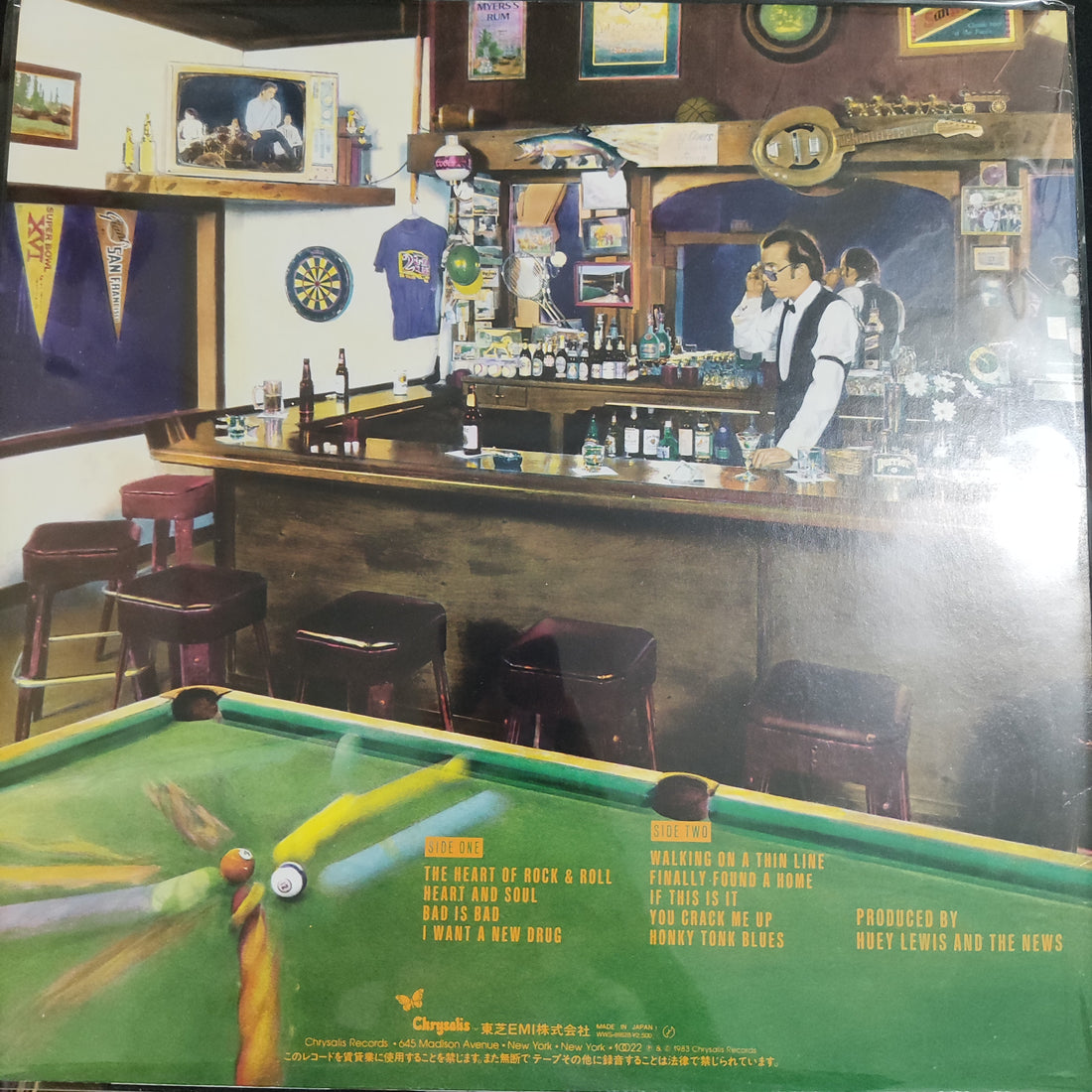 แผ่นเสียง Huey Lewis & The News - Sports Vinyl VG+