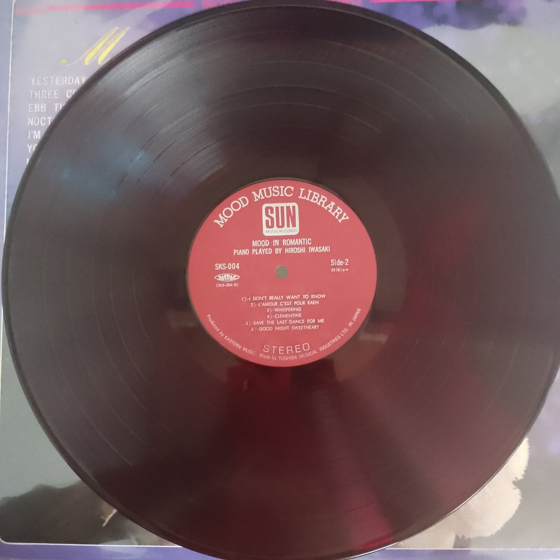 แผ่นเสียง Hiroshi Iwasaki - Mood In Romantic Vinyl VG แผ่นสีแดง
