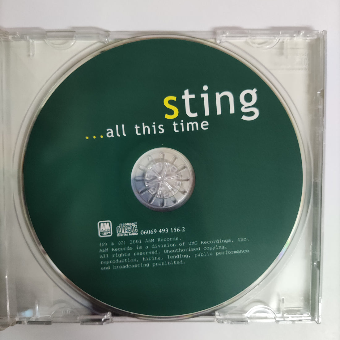 ซีดี Sting - All This Time CD VG+