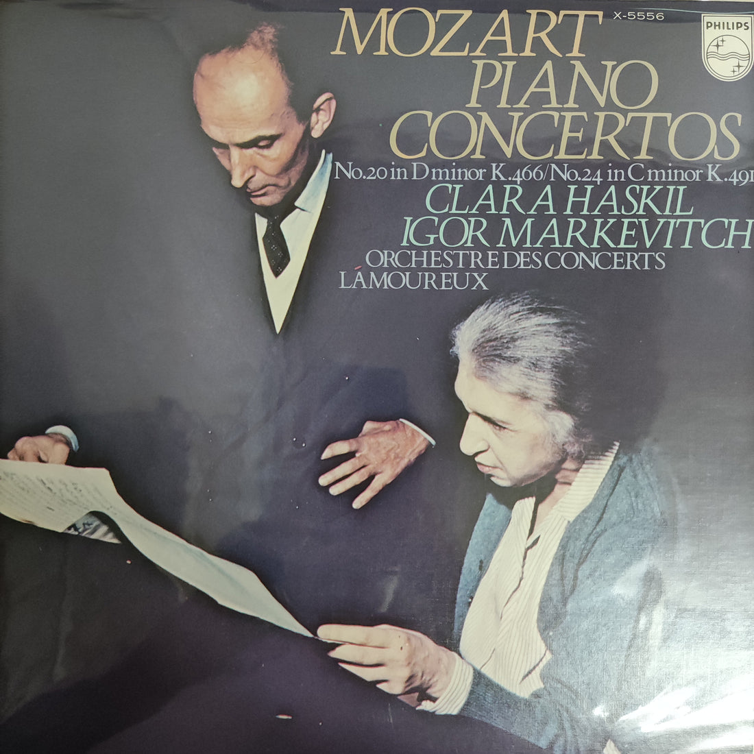 แผ่นเสียง Clara Haskil Igor Markevitch - Mozart Piano Concertos / No.20In Dminor K.446 / No.24 In Cminor K.491 / Orchestre Des Concerts Lamoureux Vinyl VG+
