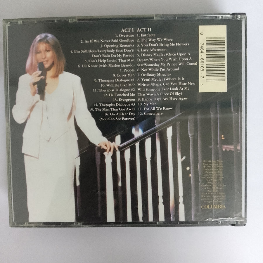 ซีดี Barbra Streisand - The Concert Recorded Live At Madison Square Garden New York City CD VG 2CDs