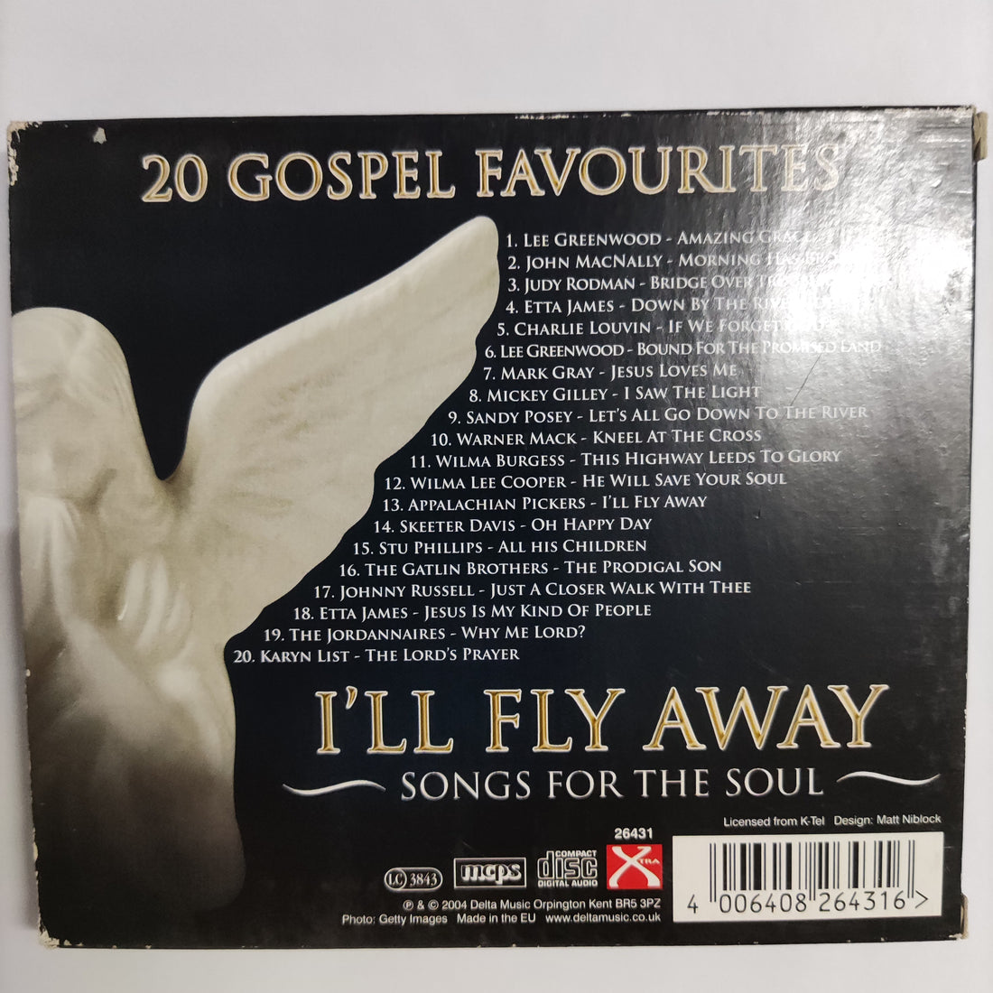 ซีดี Various - 20 Gospel Favourites I'Ll Fly Away Song For The Soul CD NM