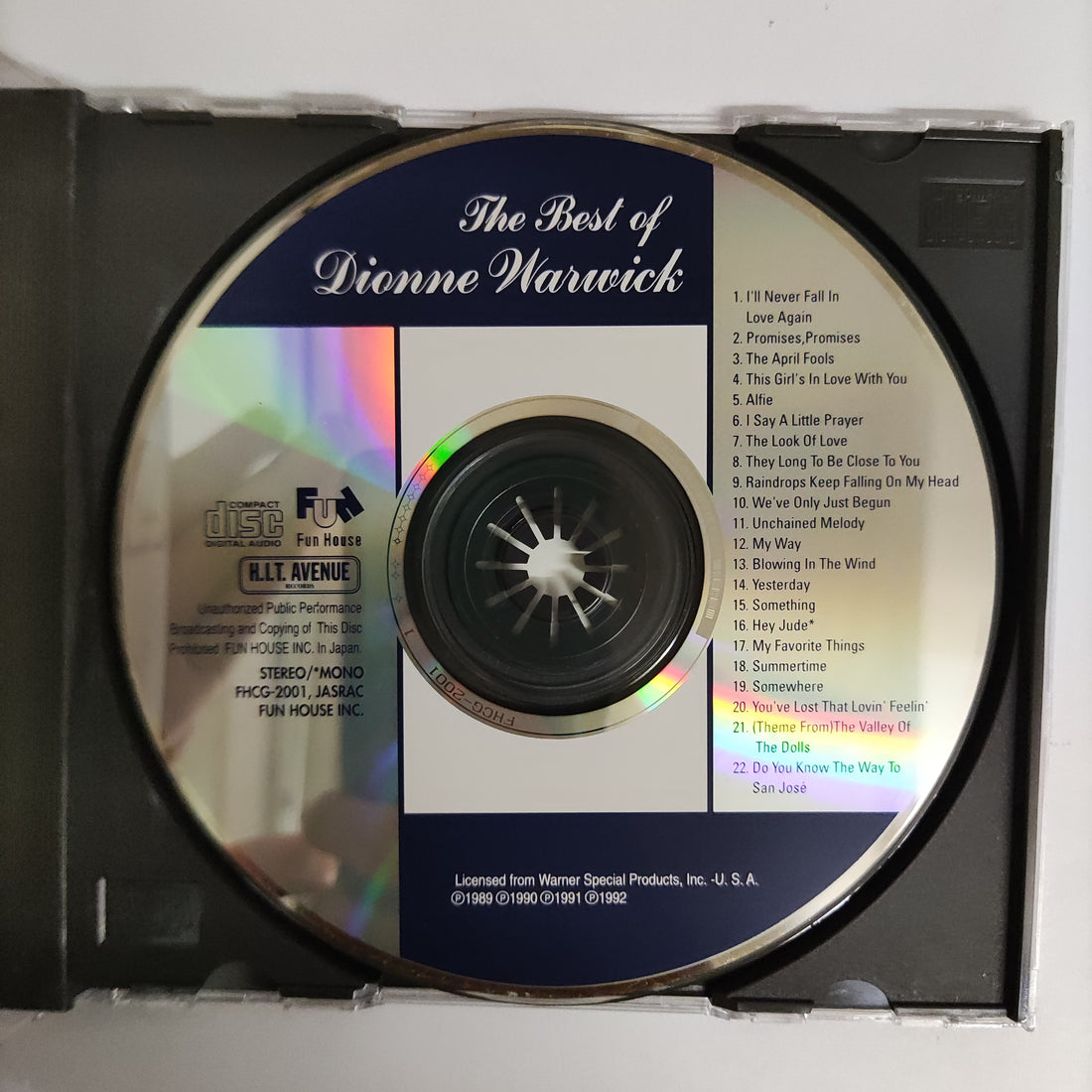 ซีดี Dionne Warwick - The Best CD VG+