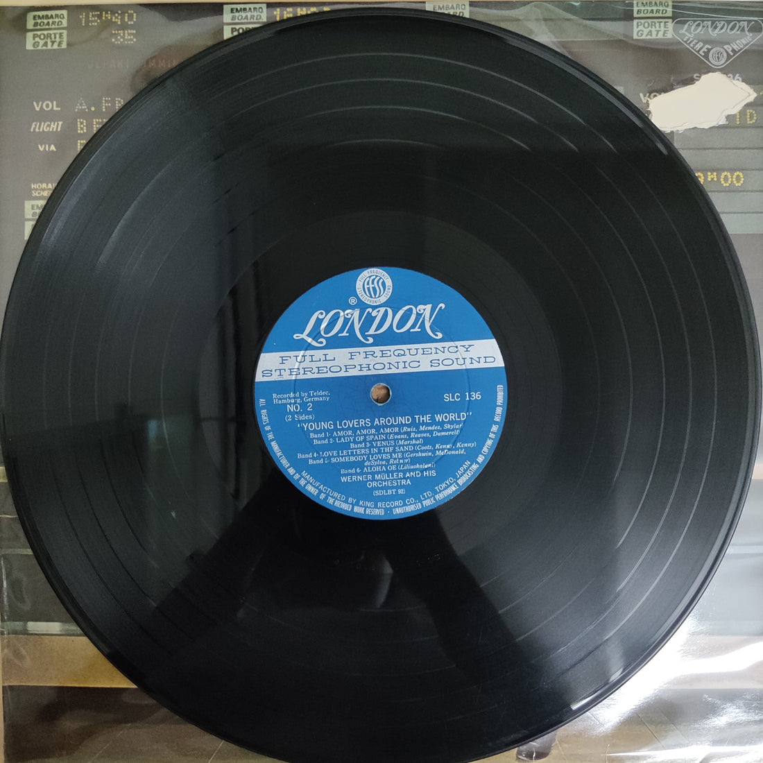 แผ่นเสียง Werner Müller And His Orchestra - Young Lovers Around The World Vinyl VG+