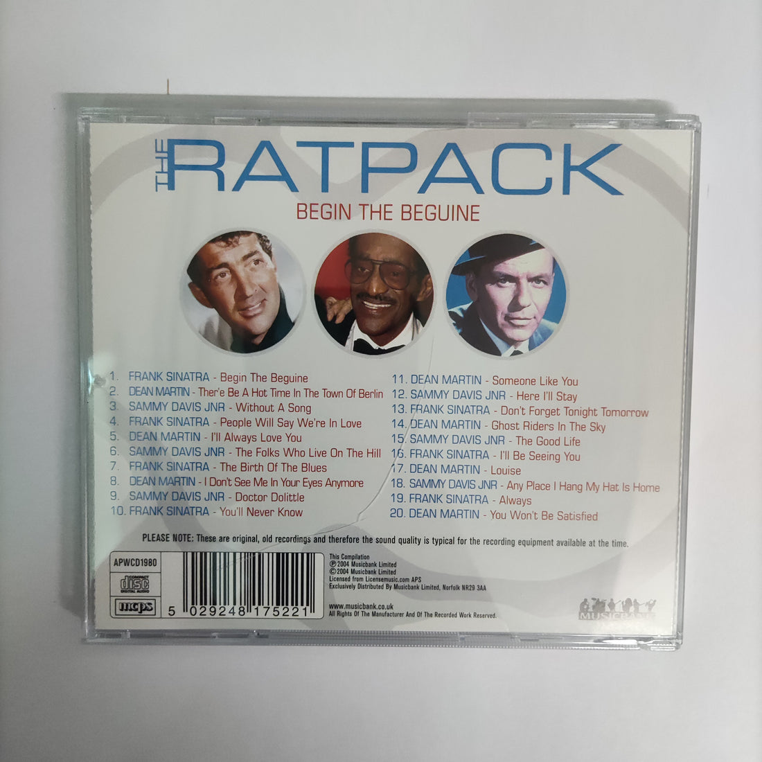 ซีดี The Rat Pack Volume 1 CD NM 6CDs