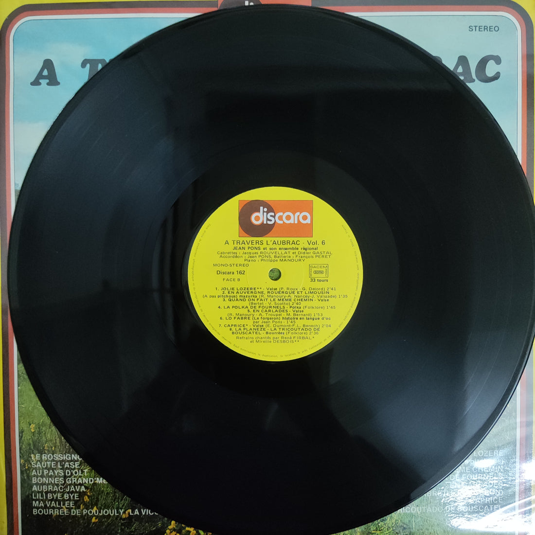 แผ่นเสียง Jean Pons - A Travers L'Aubrac Auvergne Vol.6 Vinyl VG+