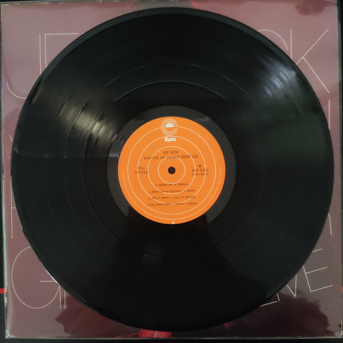 แผ่นเสียง Jeff Beck With The Jan Hammer Group - Live Vinyl VG+