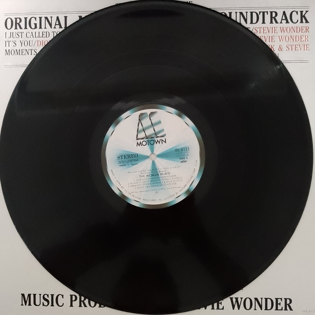 แผ่นเสียง Stevie Wonder - The Woman In Red Selections From The Original Motion Picture Soundtrack Vinyl VG+