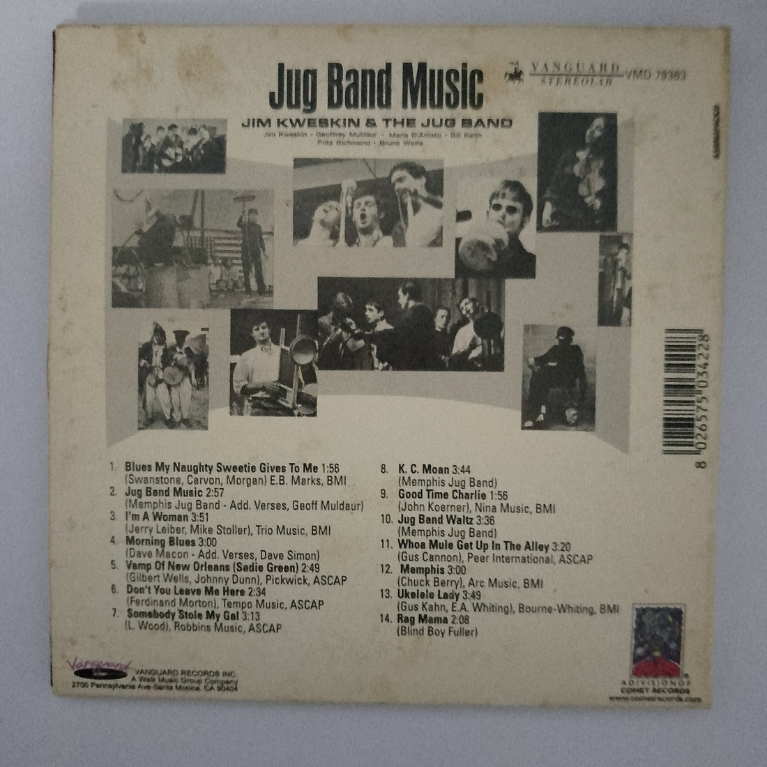 ซีดี Jim Kweskin & The Jug Band - Jug Band Music CD VG+