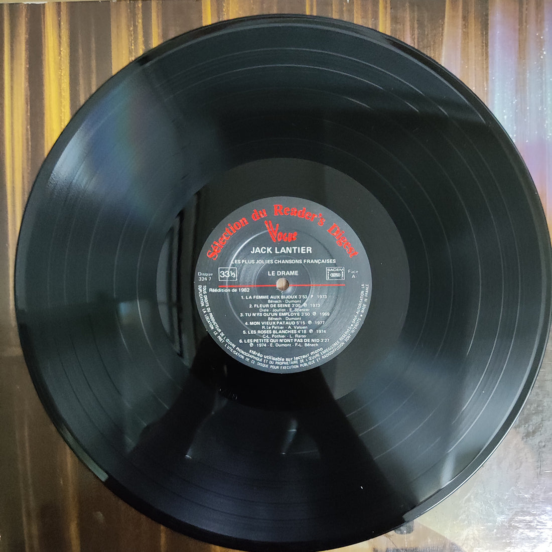 แผ่นเสียง Jack Lantier - Les Plus Jolies Chansons Francaises Vinyl VG+ 10LPs