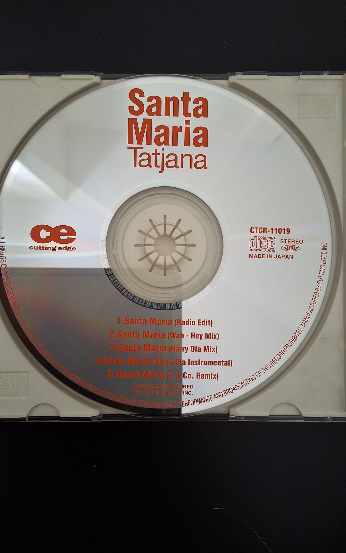 ซีดี Tatjana - Santa Maria CD VG+