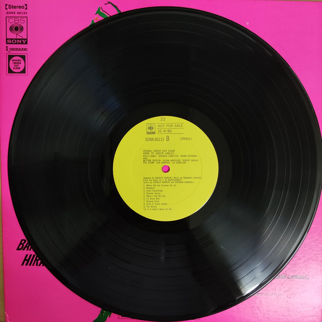 แผ่นเสียง Polly James, Barbara Hamilton, Hiram Sherman, "Anne Of Green Gables" Original London Cast - Anne Of Green Gables Vinyl VG+