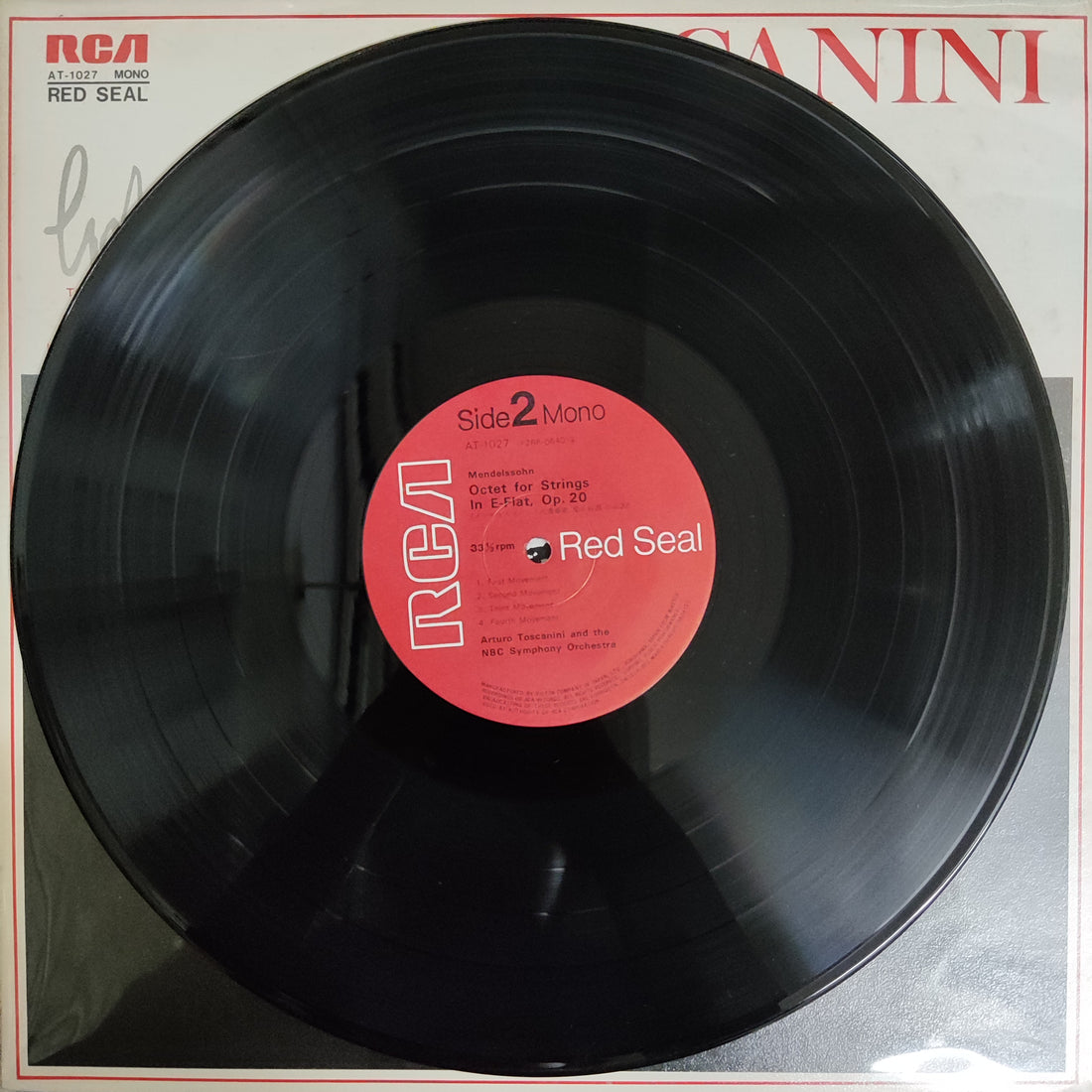 แผ่นเสียง Toscanini - Mendelssohn A Midsumer Night's Dream Octet For Strings In E-Flat Op.20 Vinyl VG+