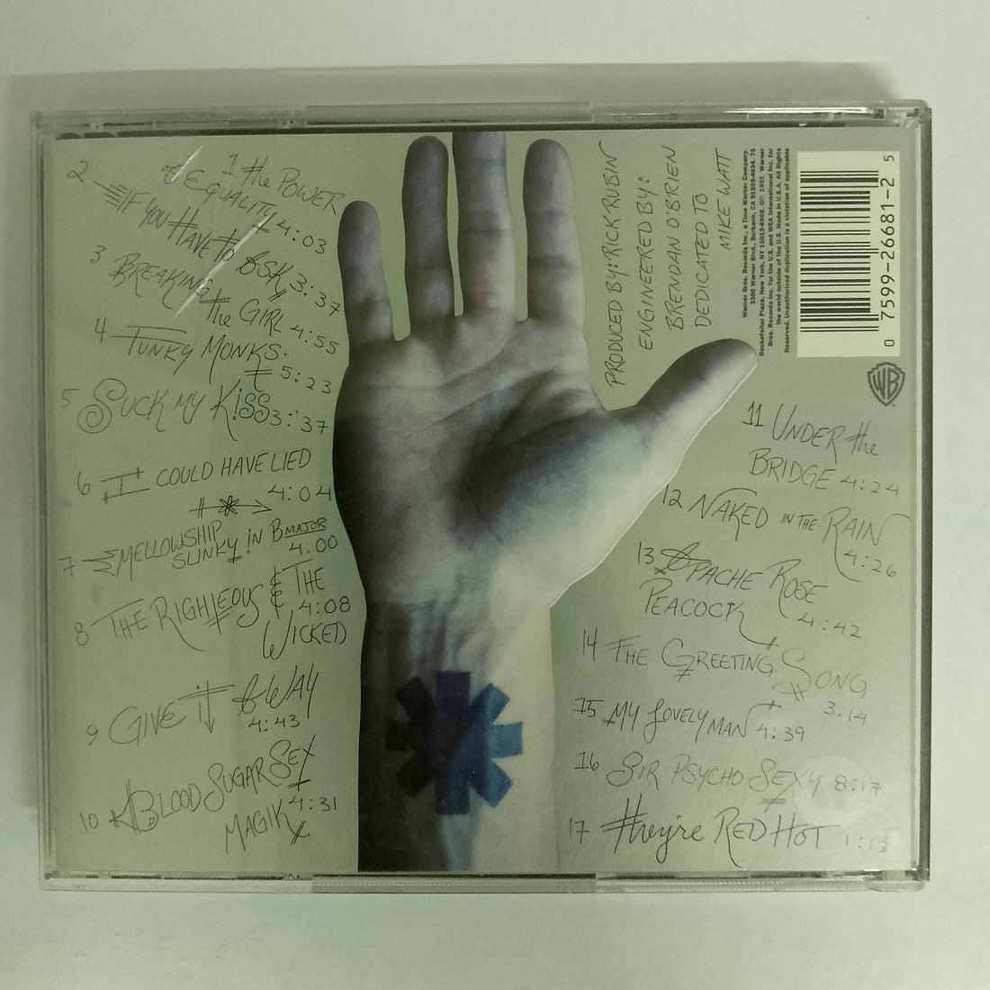 ซีดี Red Hot Chili Peppers - Blood Sugar Sex Magik CD VG+