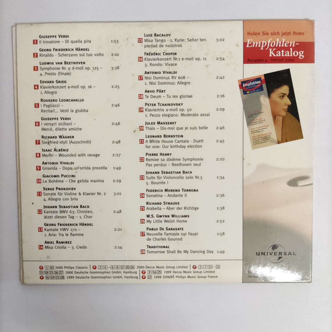 ซีดี Various - Klassische Höhepunkte CD VG