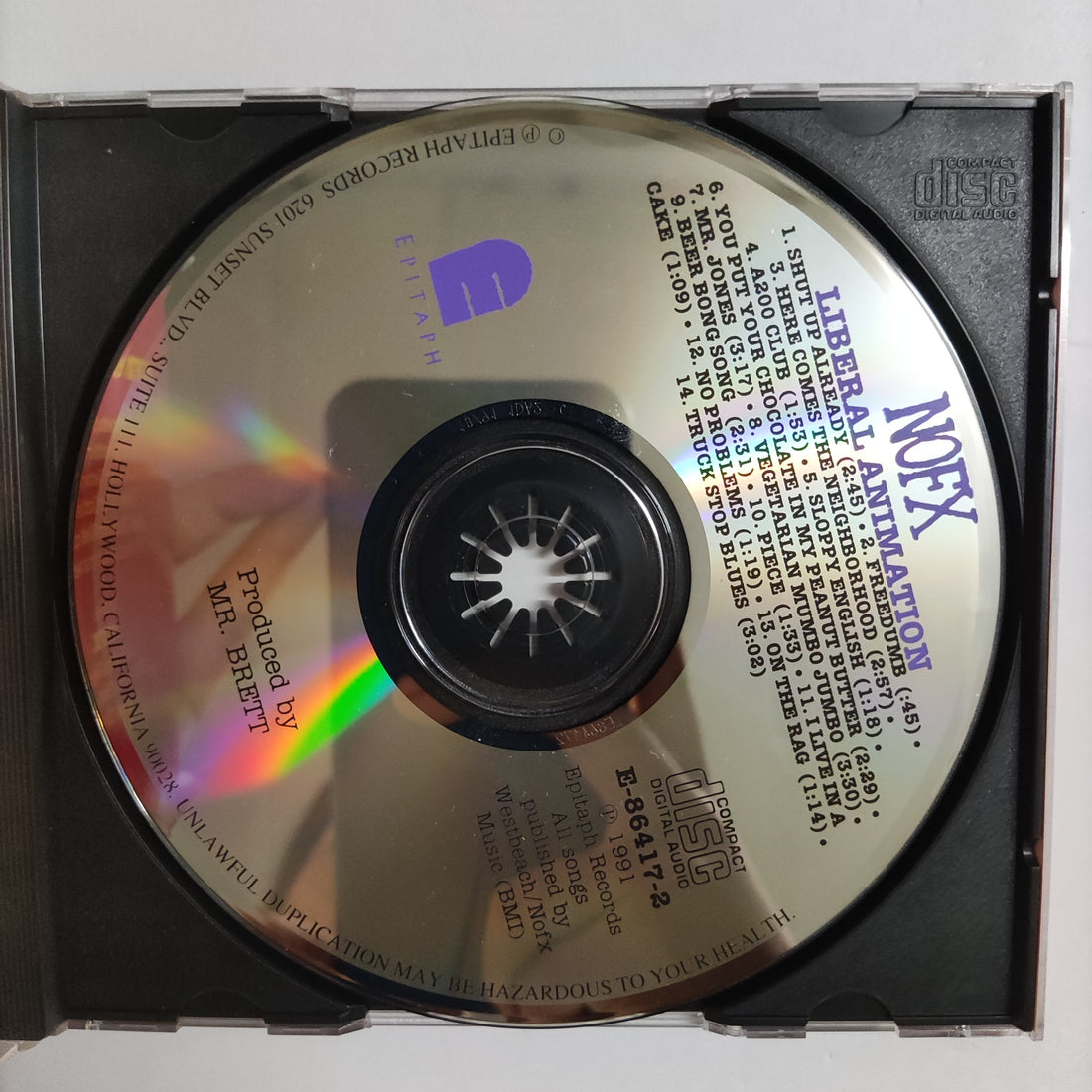 ซีดี NOFX - Liberal Animation CD VG+