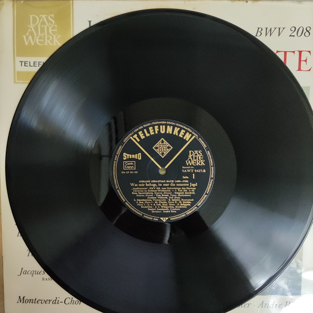 แผ่นเสียง J.S Bach - Jagdkntate Vinyl VG+