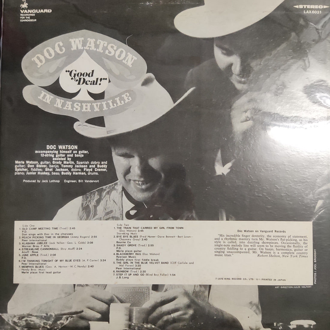 แผ่นเสียง Doc Watson - Good Deal! Doc Watson In Nashville Vinyl VG+