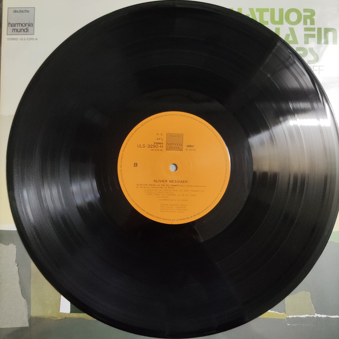 แผ่นเสียง Olivier Messiaen - Saschko Gawriloff, Hans Deinzer, Siegfried Palm, Aloys Kontarsky - Quatuor Pour La Fin Du Temps Vinyl VG+