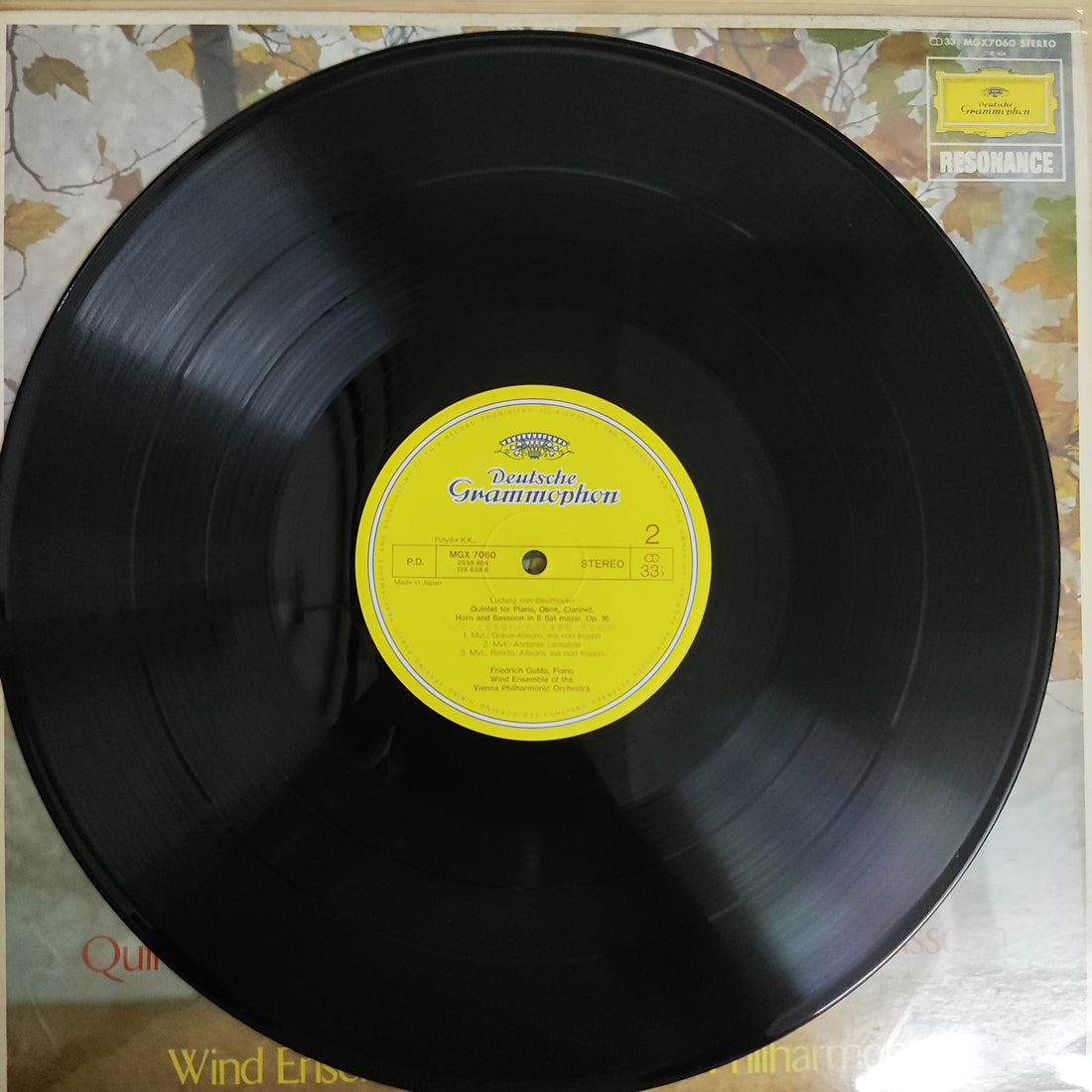 แผ่นเสียง Various - Quintets For Piano Oboe Cloe Clarinet Horn And Bassoon / Wind Ensemble Vinyl VG+ Of The Vienna Philharmonic