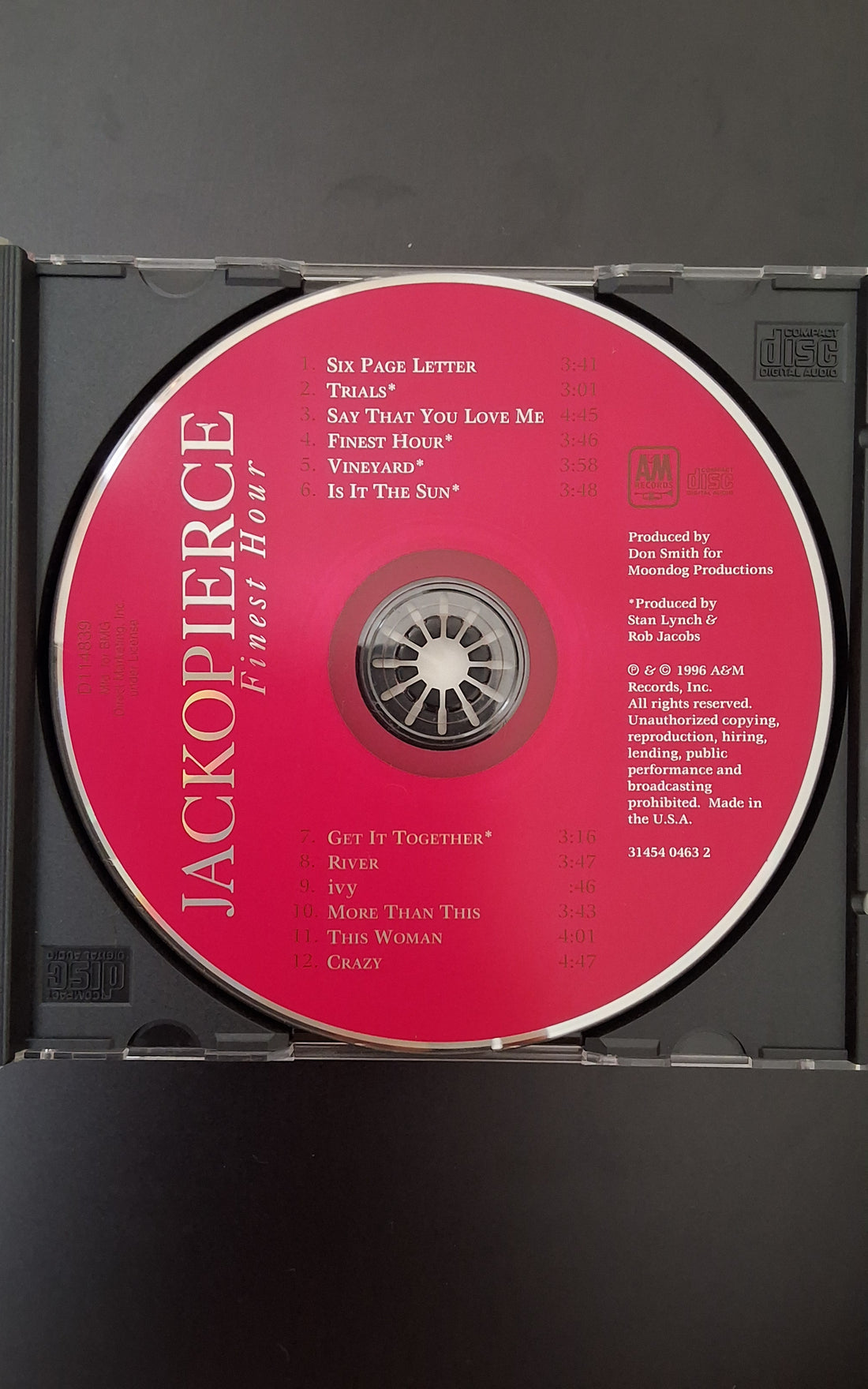 ซีดี Jackopierce - Finest Hour CD VG+