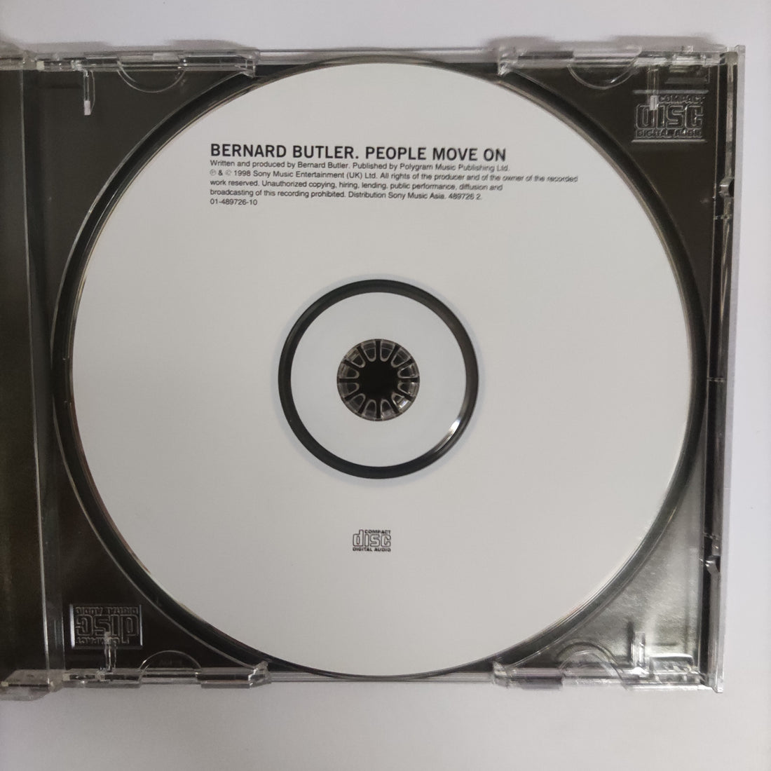 ซีดี Bernard Butler - People Move On CD VG