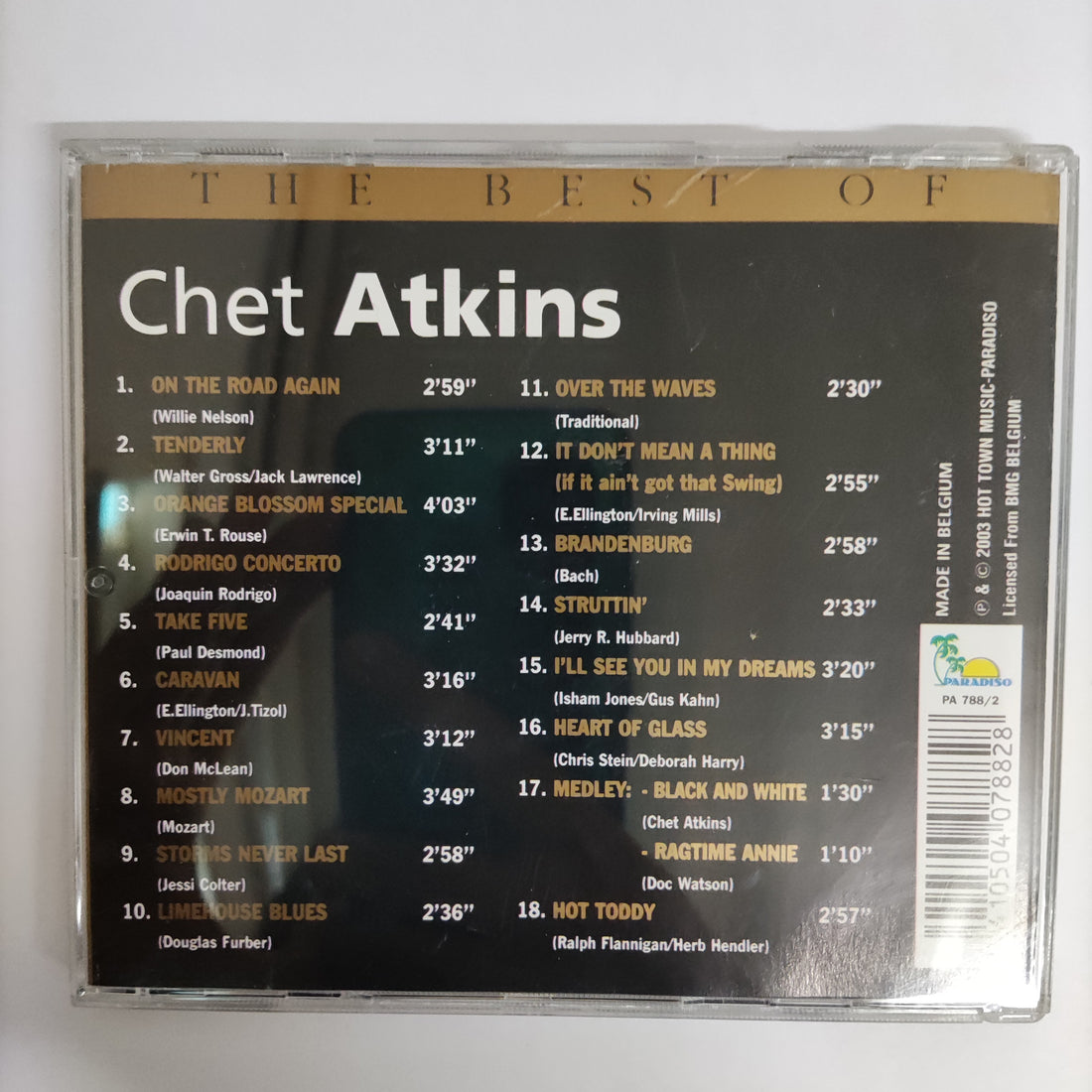 ซีดี Chet Atkins - The Best Of Chet Atkins Original Hits CD VG+