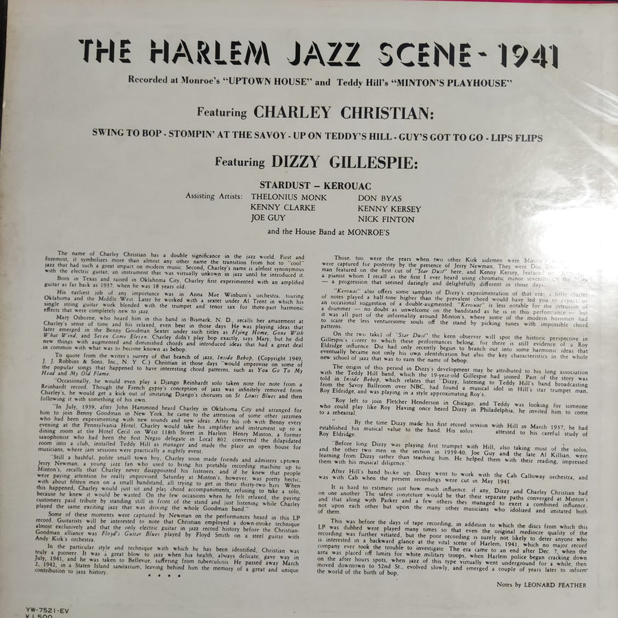 แผ่นเสียง Charlie Christian / Dizzy Gillespie - After Hours Vinyl VG+