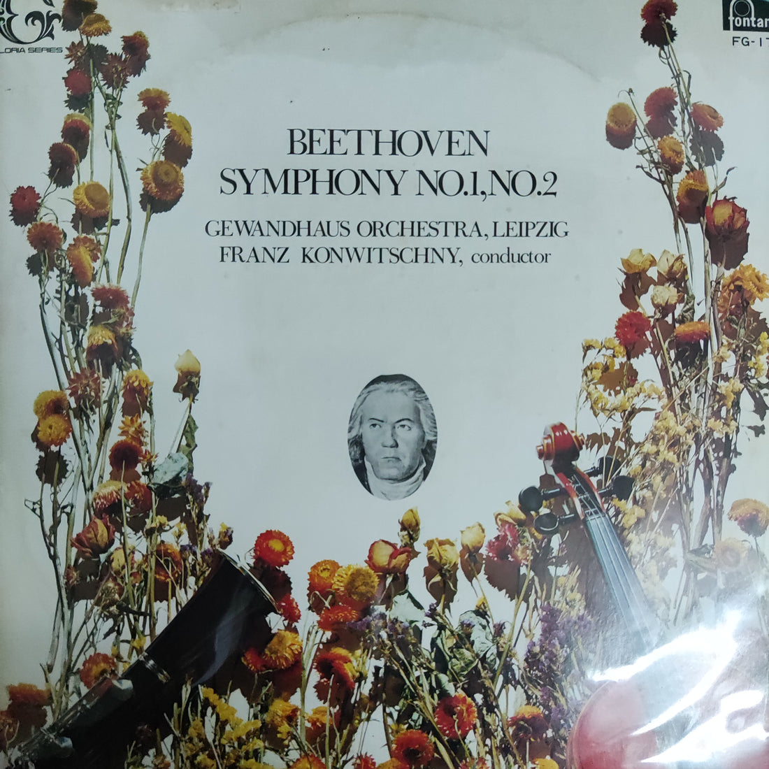 แผ่นเสียง Franz Konwitschny Gewandhaus Orchestra Leipzig Beethoven Symphony No.1,No.2 Vinyl VG+