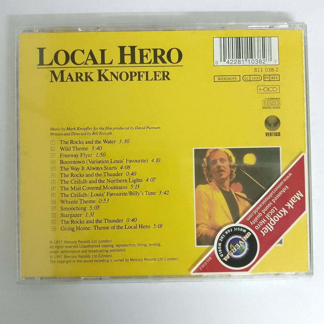 ซีดี Mark Knopfler - Local Hero CD NM