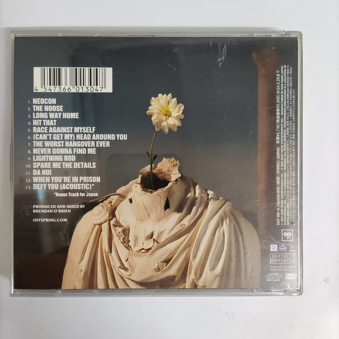 ซีดี The Offspring - Splinter CD VG+ 1CD 1DVD